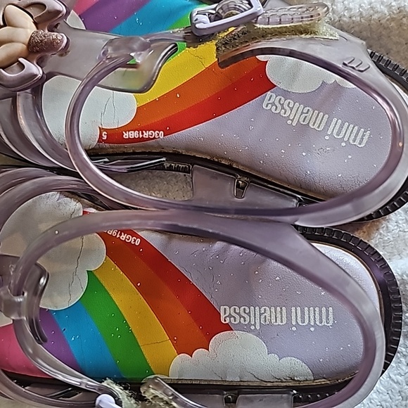 AWESOME MINI MELISSA UNICORN JELLY SANDALS - Picture 2 of 6